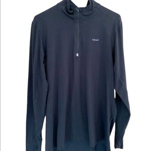 Hind black long sleeve quarter zip pull over workout running top men’s Size M